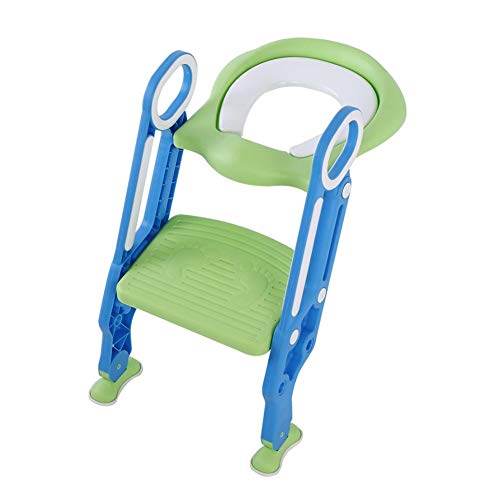 Toilettensitz Kinder mit Treppe Toilettentrainer Kinder Töpfchentrainer Kinder für 1-7 jährige Töpfchentraining Toiletten-Trainingssitz rutschfest Stabil Klappbar & Höhenverstellbar Toilettensitz Kinder mit Treppe Toilettentrainer Kinder Töpfchentrainer Kinder für 1-7 jährige Töpfchentraining Toiletten-Trainingssitz rutschfest Stabil Klappbar & Höhenverstellbar von Cocoarm