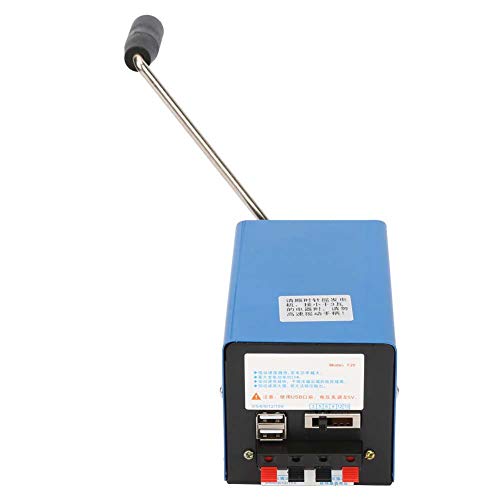 Tragbarer Handgekurbelter Generator-Ladegenerator, USB-Lade-Notfalldynamotor, 20 W, Große Stromerzeugung, mit Notstromversorgung, für Feldeinsätze von Cocoarm