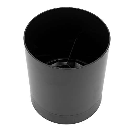 Cocoarm Um 360 Grad Drehbarer Küchenutensilienhalter mit Fachdesign, Essstäbchenkorb, Geschirr-Aufbewahrungsbehälter für die Organisation der Heimküche (Black) von Cocoarm