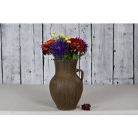 Antike Tonvase/Vintage Tontopf Milchkrug Rustikale Vase Keramikblumenvase Dekorative Inneneinrichtung von Cocobaroco