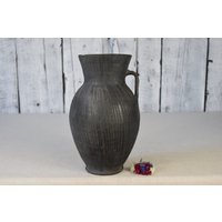 Antike Tonvase/Vintage Tontopf Milchkrug Rustikale Vase Keramikblumenvase Dekorative Inneneinrichtung von Cocobaroco