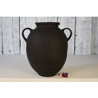 Antiker Tontopf/Vintage Tongefäß Keramikkrug Tonvase Rustikale Keramikvase Keramikblumenvase Dekorative Vase Wohndeko von Cocobaroco