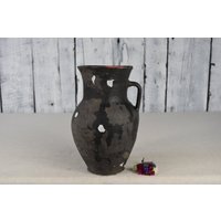 Antiker Tontopf/Vintage Tongefäß Tonschale Milchkännchen Tonvase Rustikale Vase Keramikblumenvase Dekorative Wohndeko von Cocobaroco