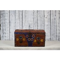 Holztruhe/Vintage Holzkiste Mit Deckel Rustikale Deko Für Zuhause von Cocobaroco