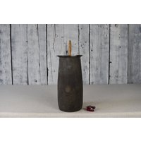 Antike Ton Gefäß/Vintage Butter Churn Rustikale Keramik Schale Traditionelle Krug Home Dekor Land von CocobarocoShop