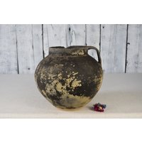 Antike Ton Topf/Vintage Gefäß Rustikale Keramik Schale Krug Traditionelle Home Dekor Land von CocobarocoShop
