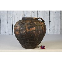 Antiker Tontopf/Vintage Tongefäß Rustikale Keramik Schale Krug Traditionelle Wohnkultur Landhaus Deko von CocobarocoShop