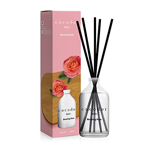 COCODOR Basic Reed Diffuser/Blühende Rose(Blooming Rose)/100ml/konservierten Das Schleierkraut, Raumduft, Duftöldiffusoren, Duftstäbchen, Wohnaccessoires & Deko, Aromatherapie von Cocod'or