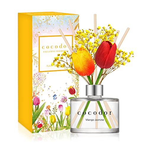 COCODOR Tulpe Diffusor/Mango Jasmin/200ml/Raumduft, Duftöldiffusoren, Duftstäbchen, Wohnaccessoires & Deko, Aromatherapie von Cocod'or