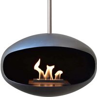 Cocoon Aeris, Schwarz, verstellbarer Stab, Decken-Bioethanolkamin, 3 kW von Cocoon Fires