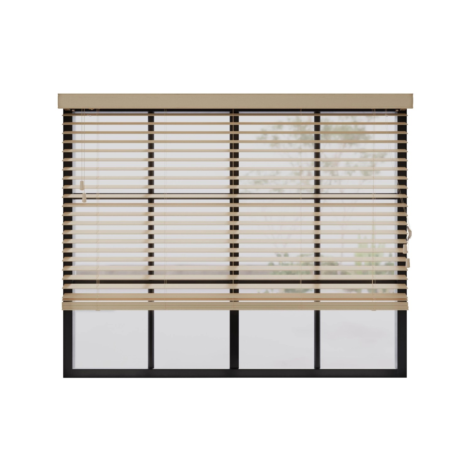 Cocoon Home Concepts Holz Jalousien 140 x 240  50mm Lamellen  Naturel von Cocoon Home Concepts