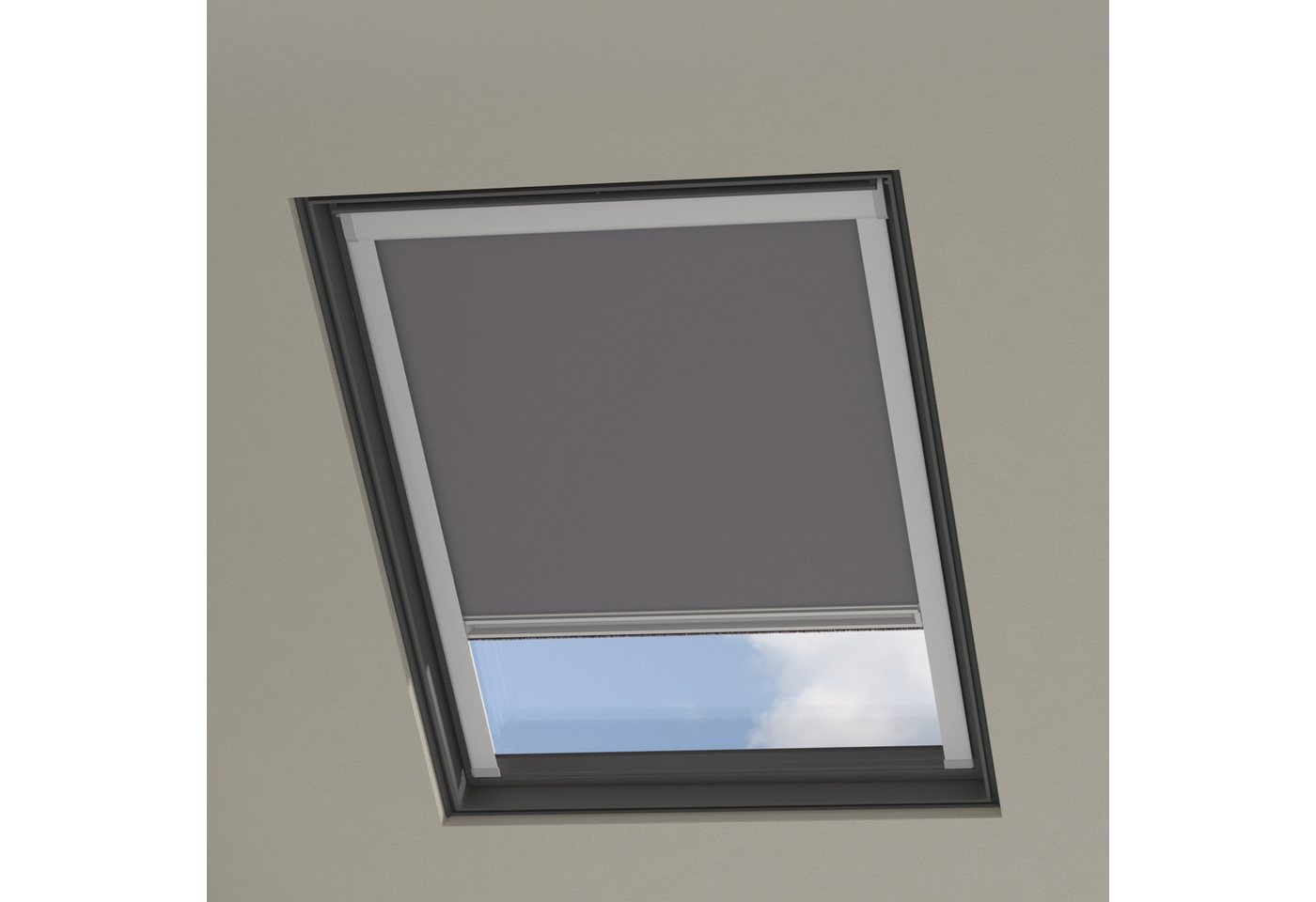 Dachfensterrollo C02 Velux Passend, Verdunkelnd, Grau, Cocoon Home, verschraubt von Cocoon Home