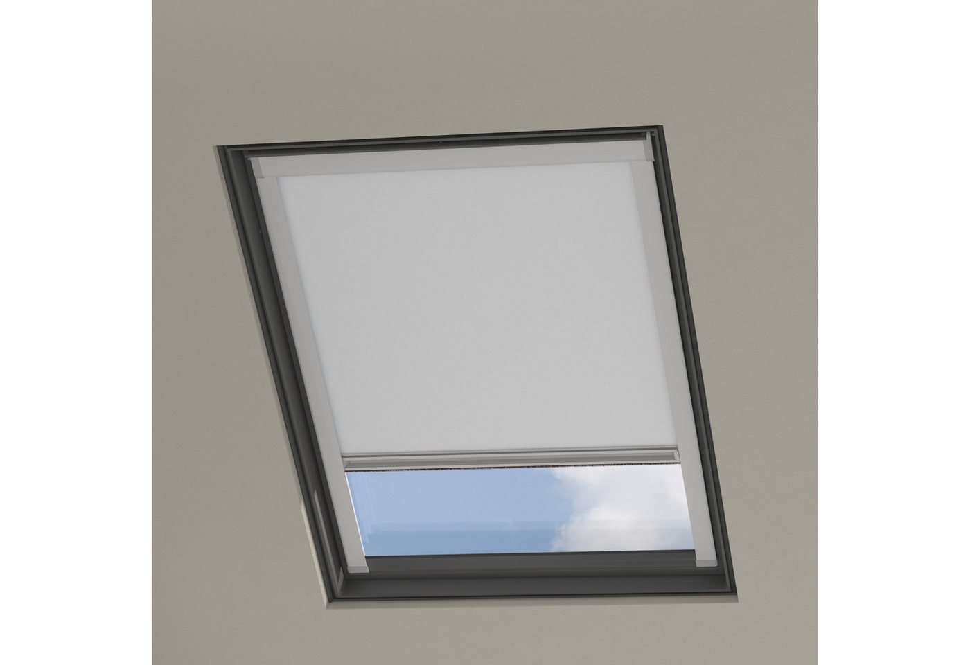 Dachfensterrollo C02 Velux Passend, Verdunkelnd, Weiß, Cocoon Home, verschraubt von Cocoon Home