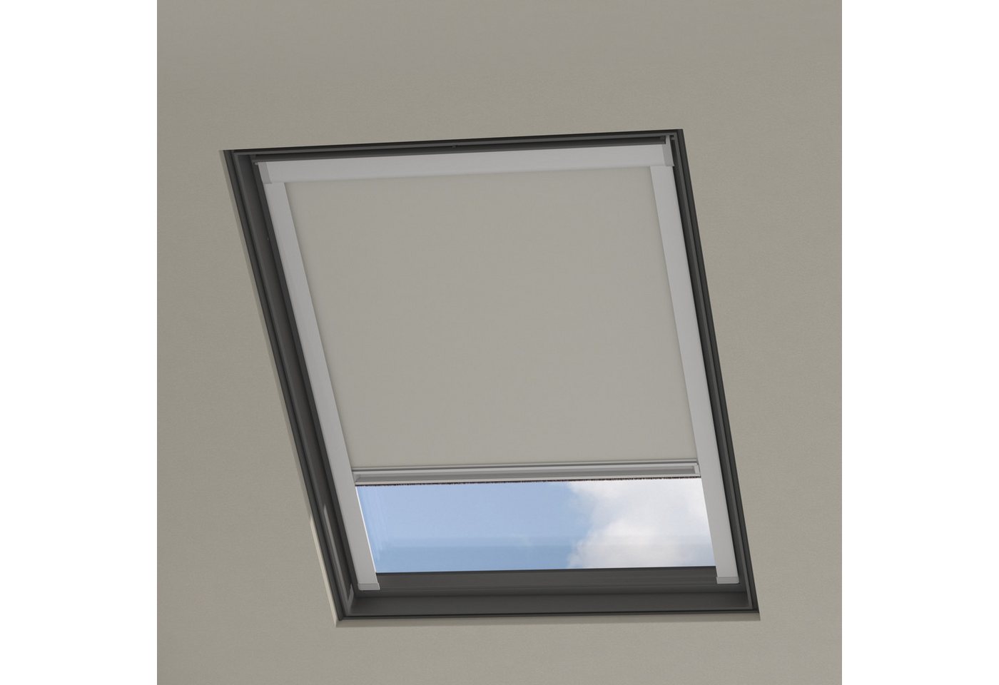 Dachfensterrollo CK02 Velux Passend, Verdunkelnd, Beige, Cocoon Home, verschraubt von Cocoon Home