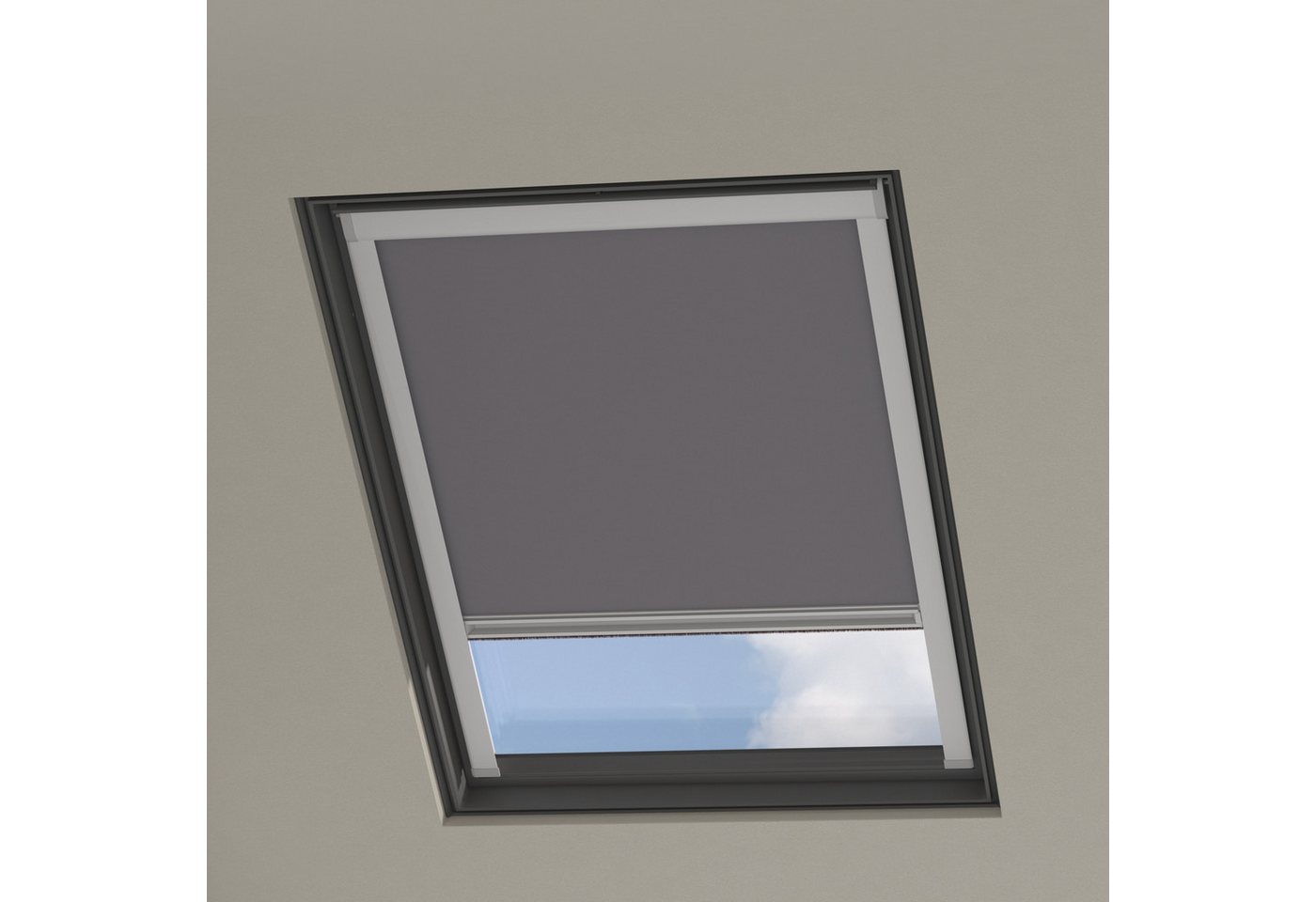 Dachfensterrollo CK02 Velux Passend, Verdunkelnd, Grau, Cocoon Home, verschraubt von Cocoon Home