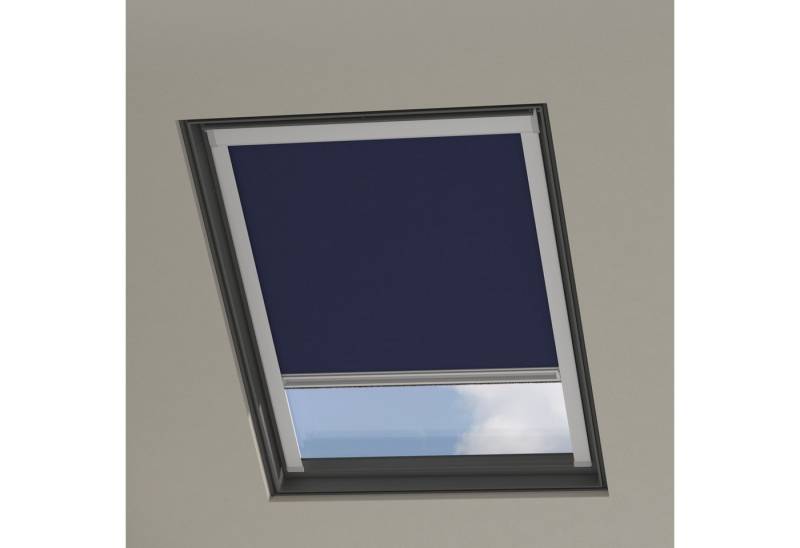 Dachfensterrollo PK10 Velux Passend, Verdunkelnd, Dunkelblau, Cocoon Home, verschraubt von Cocoon Home