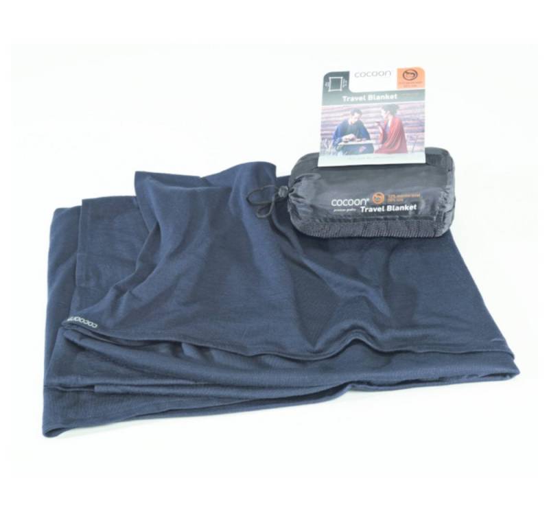Cocoon Hüttenschlafsack COCOON Reisedecke Merino Wolle / Seide graphite blue Cocoon Hüttenschlafsack COCOON Reisedecke Merino Wolle / Seide graphite blue von Cocoon
