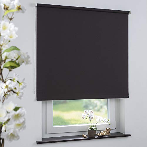 Cocoon Rollo Seitenzugrollo Kettenzugrollo Sonnenschutz Sichtschutz Fensterrollo braun - 100 x 190 cm von Cocoon