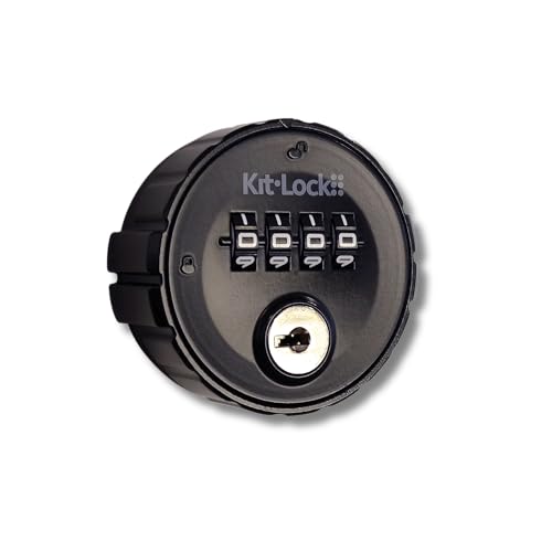 KitLock KL 10 Mechanisches Zahlenschloss mit private Code | für Schränke, Schließfächer & Spinde | Schlüsselloser Zugang | Kompakt & Langlebig von Codelocks