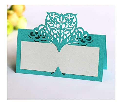 Codulu Tischkarten, ausgehöhlte Blumen, leere Namenskarten, gefaltete Sitzkarten, Zeltkarten für Hochzeit, Geburtstag, Party, Festival, Blau, 50 Stück Codulu Tischkarten, ausgehöhlte Blumen, leere Namenskarten, gefaltete Sitzkarten, Zeltkarten für Hochzeit, Geburtstag, Party, Festival, Blau, 50 Stück von Codulu
