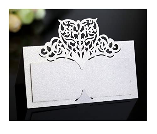 Codulu Tischkarten, ausgehöhlte Blumen, leere Namenskarten, gefaltete Sitzkarten, Zeltkarten für Hochzeit, Geburtstag, Party, Festival, Weiß, 50 Stück Codulu Tischkarten, ausgehöhlte Blumen, leere Namenskarten, gefaltete Sitzkarten, Zeltkarten für Hochzeit, Geburtstag, Party, Festival, Weiß, 50 Stück von Codulu