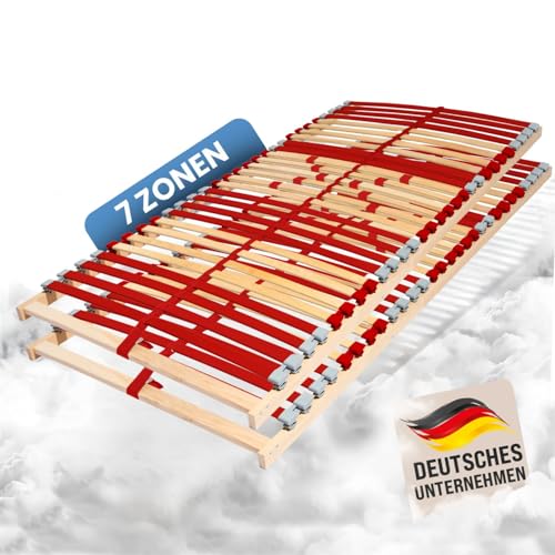 Coemo 2er Set Lattenrost Ruby NV 90 x 200 cm 7-Zonen 28 Leisten Härtegrad verstellbar ideal für Doppelbetten - für alle Matratzenarten | Schlaftypen Coemo 2er Set Lattenrost Ruby NV 90 x 200 cm 7-Zonen 28 Leisten Härtegrad verstellbar ideal für Doppelbetten - für alle Matratzenarten | Schlaftypen von Coemo