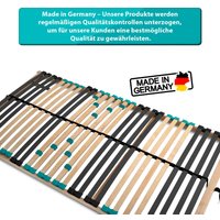 7 Zonen Lattenrost DRÖMSON 70 x 200 cm Kopfteil verstellbar von Coemo