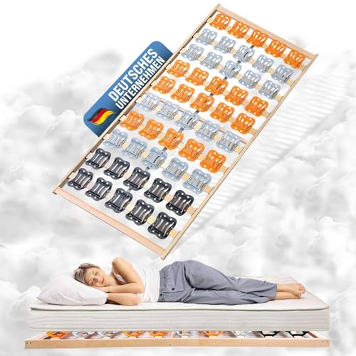 Coemo 7-Zonen Tellerlattenrost CubiFlex 140x200 cm hochflexible Teller für optimale Körperanpassung, Lattenrahmen Made in EU - Lattenrost starr von Coemo