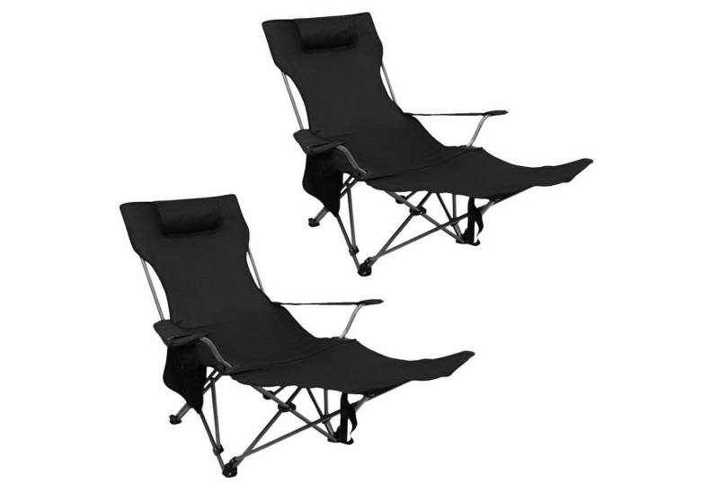Coemo Gartenstuhl (2 St), Liegestuhl klappbar, Gartenstuhl Outdoor-Stuhl Sonnenliege Relaxliege von Coemo