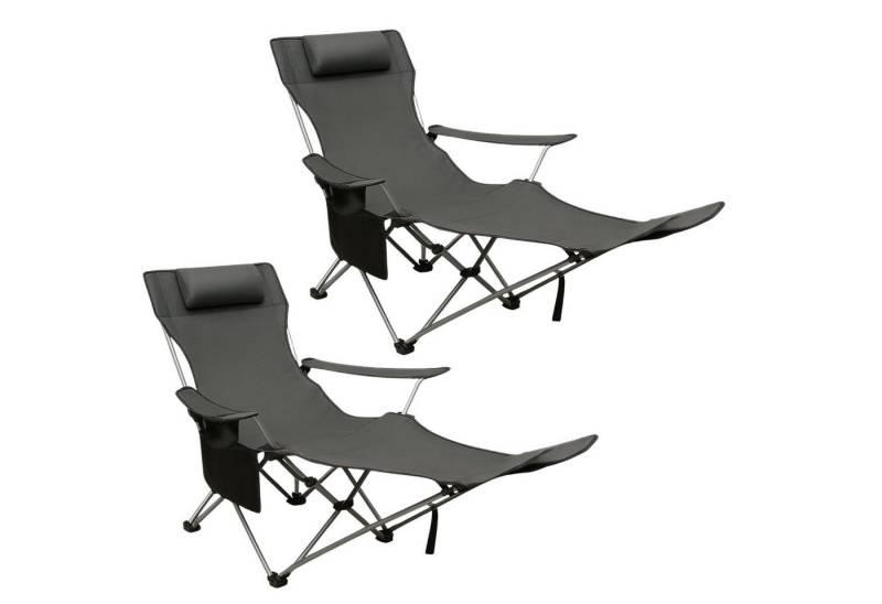 Coemo Gartenstuhl (2 St), Liegestuhl klappbar, Gartenstuhl Outdoor-Stuhl Sonnenliege Relaxliege von Coemo