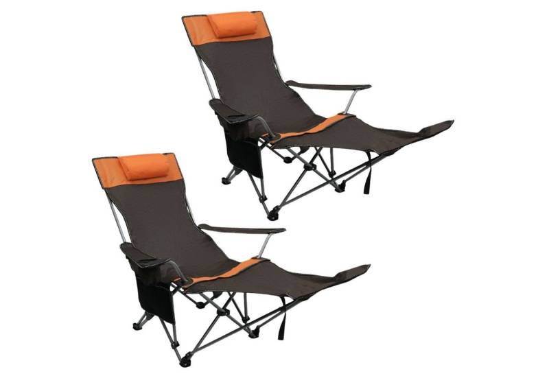 Coemo Gartenstuhl (2 St), Liegestuhl klappbar, Gartenstuhl Outdoor-Stuhl Sonnenliege Relaxliege von Coemo