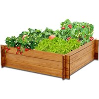 Hochbeet Riga Kräuterbeet Holz 4-geteilt mit Unterteilung von Coemo