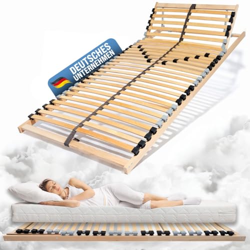 Coemo Lattenrost mit verstellbarem Kopfteil - 100 x 210 cm Bettrost mit 30 Leisten, 7-Zonen, Einstellbarer Härtegrad - für alle Matratzenarten | Schlaftypen auch für Doppelbetten 200x210 cm Coemo Lattenrost mit verstellbarem Kopfteil - 100 x 210 cm Bettrost mit 30 Leisten, 7-Zonen, Einstellbarer Härtegrad - für alle Matratzenarten | Schlaftypen auch für Doppelbetten 200x210 cm von Coemo