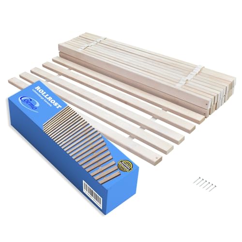 Coemo Rollrost 120x200 Rolllattenrost 25 ! extrastabile Leisten 6 Befestigungspunkte Lattenrost aus Birke Holz von Coemo
