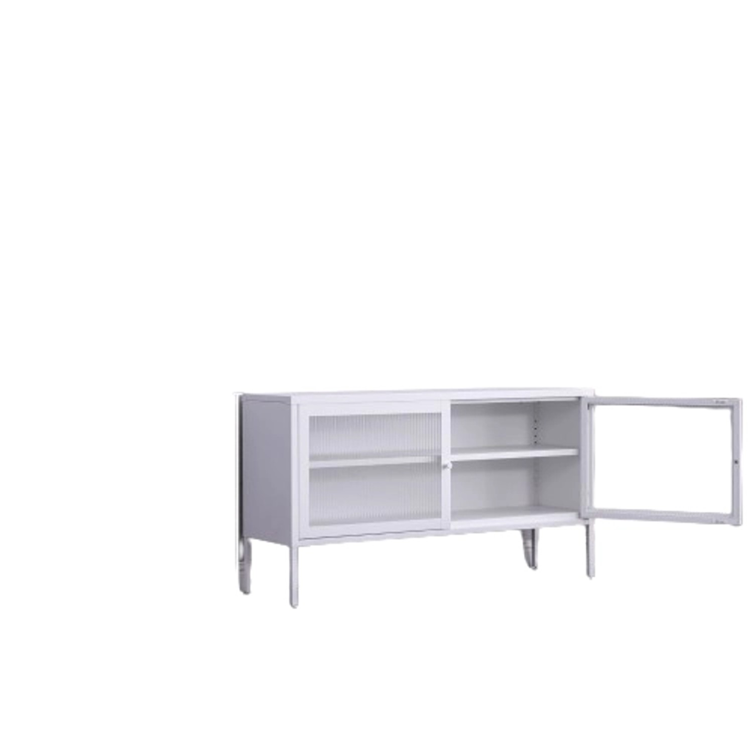 Coemo Sideboard Tokio 115x35x64cm aus Metall mit Glastüren Coemo Sideboard Tokio 115x35x64cm aus Metall mit Glastüren von Coemo