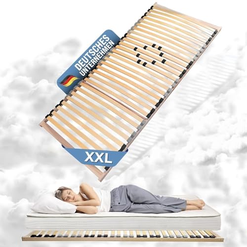 Coemo XXL Lattenrost 100x200 Big Size extra stabil bis 200 kg belastbar, mit Härtegradeinstellung, 28 elastische Leisten, für alle Matratzentypen, durchgehende Seitenholme, DIY Selbstmontage Coemo XXL Lattenrost 100x200 Big Size extra stabil bis 200 kg belastbar, mit Härtegradeinstellung, 28 elastische Leisten, für alle Matratzentypen, durchgehende Seitenholme, DIY Selbstmontage von Coemo