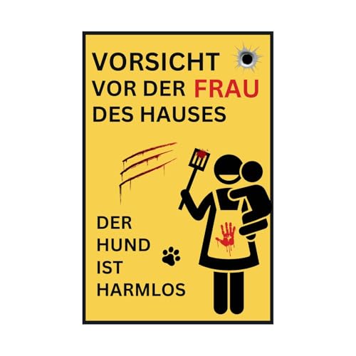 Lustiges Schild 'Vorsicht vor der Frau des Hauses' 20x30 cm - Witzige Dekoration für Haus und Garten - Humorvolle Geschenkidee - Robuster Kunststoff - Perfekt für Hauswände und Gartenzäune Lustiges Schild 'Vorsicht vor der Frau des Hauses' 20x30 cm - Witzige Dekoration für Haus und Garten - Humorvolle Geschenkidee - Robuster Kunststoff - Perfekt für Hauswände und Gartenzäune von Coemo