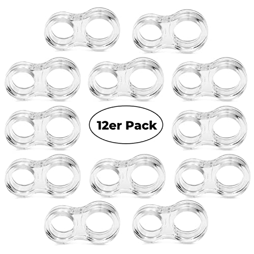 Türgriffstopper | 12er Set | Türklinkenpuffer | Türstopper | Tür-Puffer | Transparent | Schutz von Möbel und Wänden von Coemo