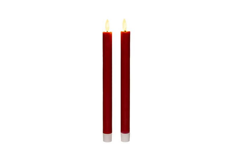 Coen Bakker Deco BV LED-Kerze LED 2er Set Stabkerzen, 2 x 2AA, versch. Farben (2-tlg) von Coen Bakker Deco BV