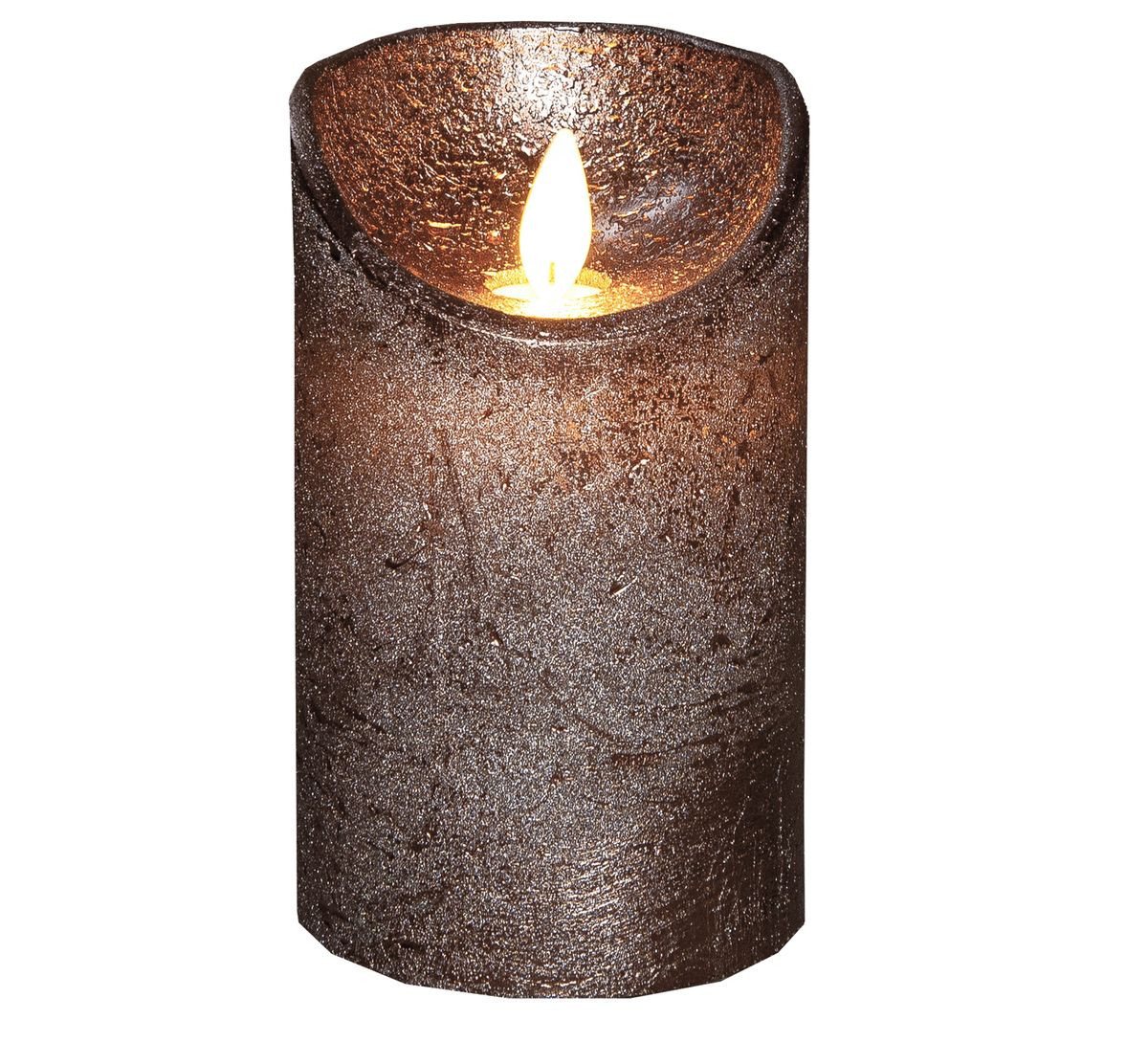 Coen Bakker Deco BV LED-Kerze LED Echtwachskerze Kerze 10 / 12,5 / 15 cm Timer Ø 7,5cm Wachskerze (1-tlg), große Farb- und Größenauswahl, Echtwachskerzen mit Timerfunktion von Coen Bakker Deco BV