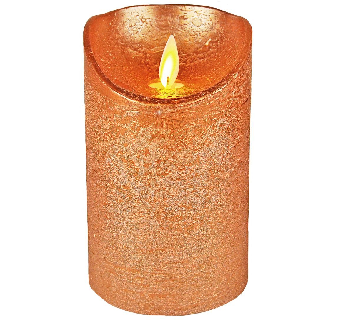 Coen Bakker Deco BV LED-Kerze LED Echtwachskerze Kerze 10 / 12,5 / 15 cm Timer Ø 7,5cm Wachskerze (1-tlg), große Farb- und Größenauswahl, Echtwachskerzen mit Timerfunktion von Coen Bakker Deco BV