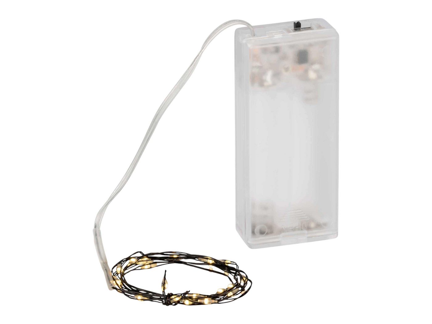 Coen Bakker Deco BV LED-Lichterkette LED Wire, Draht schwarz 1,95m 40 LED warmweiß Timer von Coen Bakker Deco BV