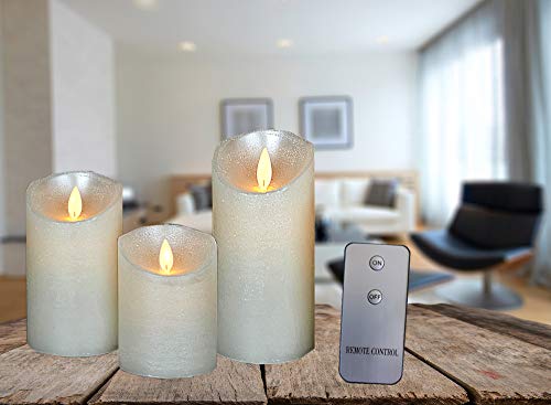 Coen Bakker 3er Set Kerze LED Echtwachskerze mit Fernbedienung Wachskerze viele Farben 10 cm + 12,5 cm + 15 cm Kerze Ø 7,5 cm flackender Docht Kerzen, Farbe:Perle Coen Bakker 3er Set Kerze LED Echtwachskerze mit Fernbedienung Wachskerze viele Farben 10 cm + 12,5 cm + 15 cm Kerze Ø 7,5 cm flackender Docht Kerzen, Farbe:Perle von Coen Bakker