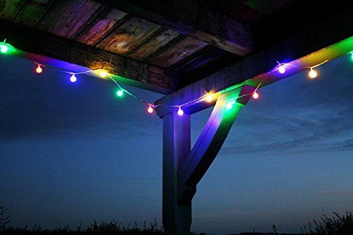 LED Lichterkette 4,80 m Bunte LEDs 24er Partylichterkette Gartenbeleuchtung von Coen Bakker