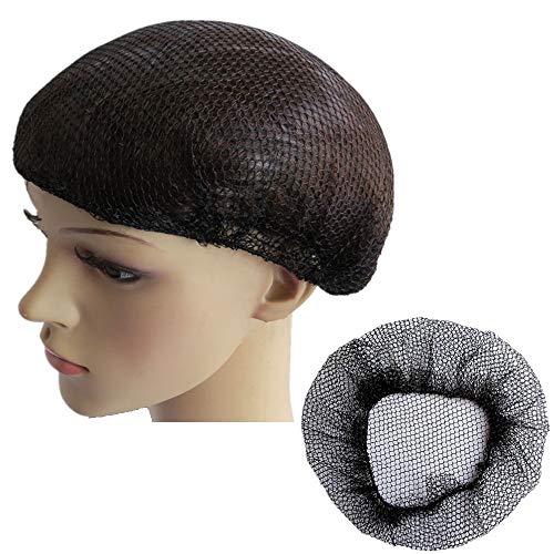 Haarnetz, schwer, latexfrei, elastisch, 50 cm, Schwarz, 10 Stück von Coepoch
