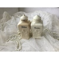 Rarität Antikes Set Gewürz Dosen Nelken Keramik Pfeiffer&diller's Edwardian Style Weihnachten Geburtstag Hochzeit von CoeursDeCaschel