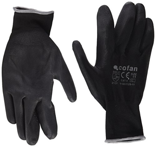 BLISTER G. 100% POLIEST. IMPREG. PU NEGRO T-11 - Unid: 12 BLISTER G. 100% POLIEST. IMPREG. PU NEGRO T-11 - Unid: 12 von Cofan