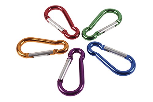 Cofan 18002590 Karabiner, 5 x 50 mm MOSKETTE Aluminium Farben (5 x 50), 100 Stück von Cofan