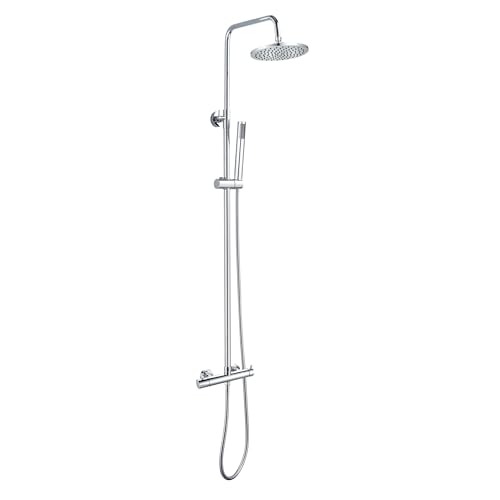 Cofan Duschsäule mit MonoMando Armaturen | 5 Stück |Hergestellt aus ABS verchromt von Cofan