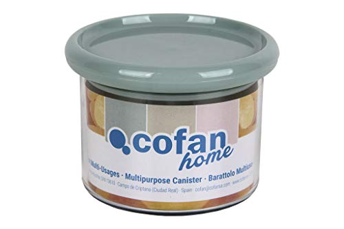 Cofan Mehrzweckdose Modell Basilikum | Hergestellt aus Polystyrol und Polypropylen | Küchenaufbewahrung Gläser von Cofan